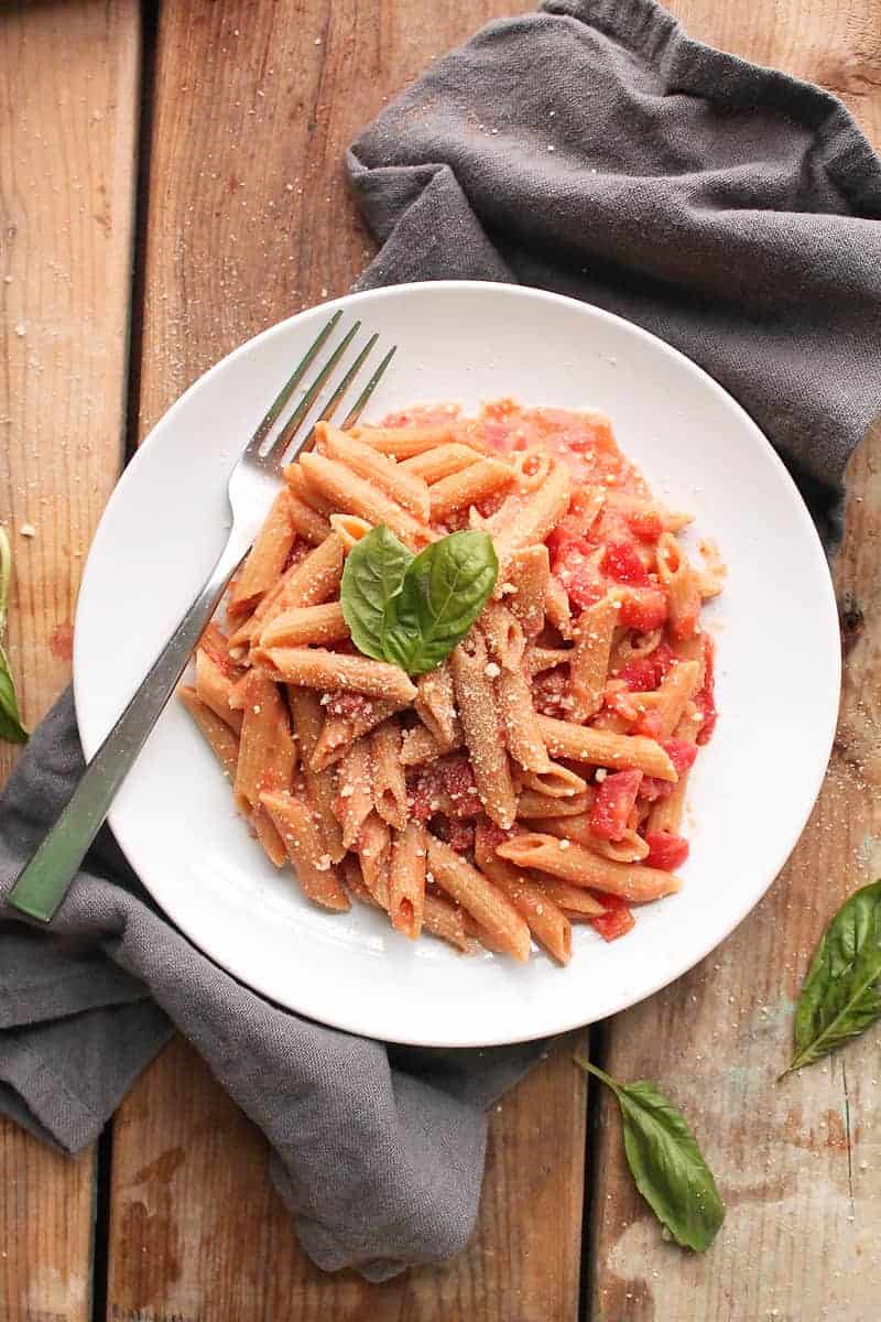 Penne Pasta with Vodka Cream Sauce | My Darling Vegan