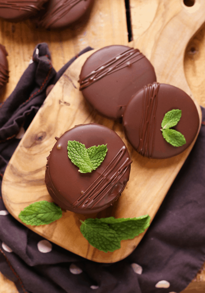 Chocolate Mint Wafer Cookies