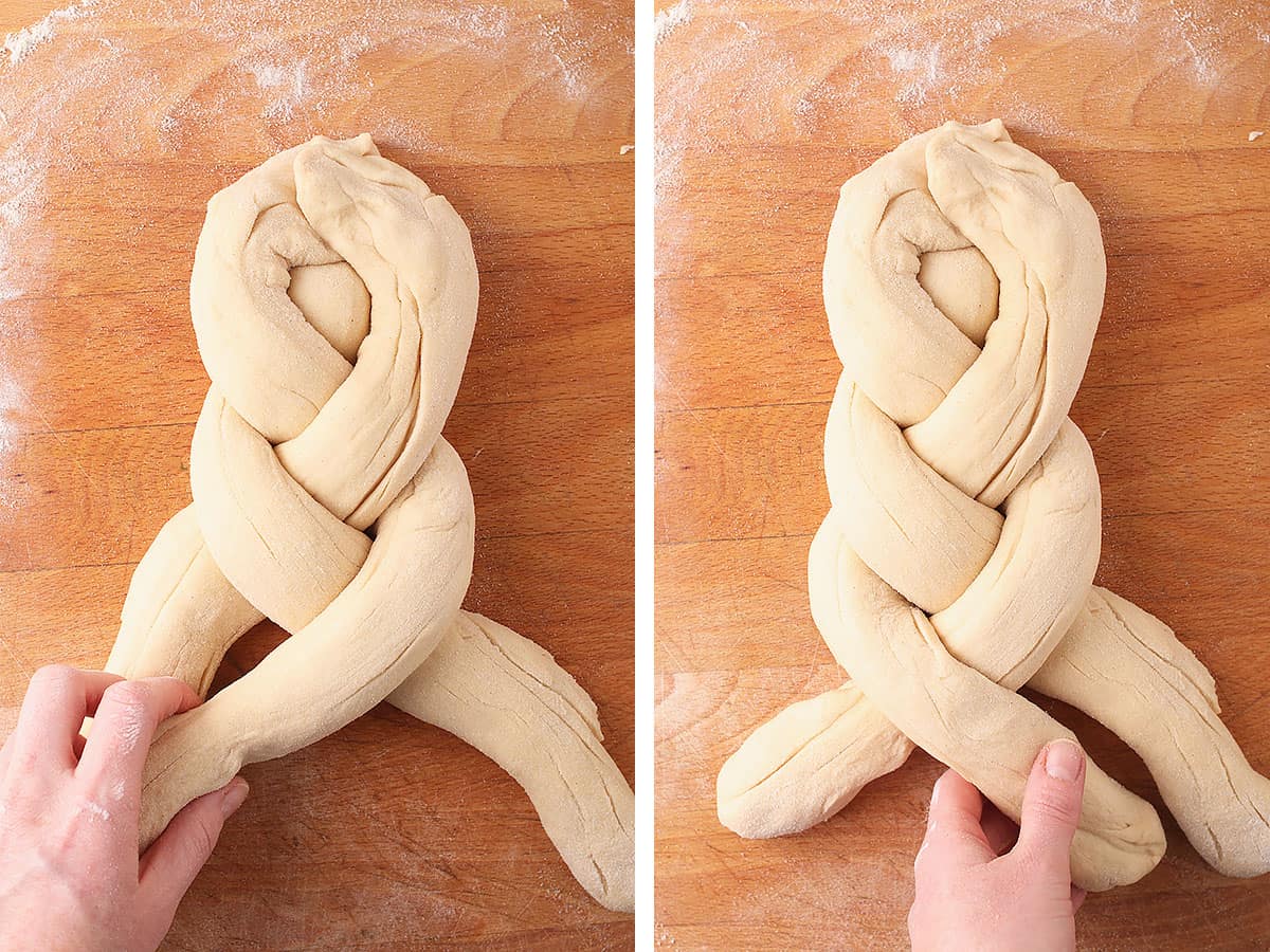 Braided vegan challah