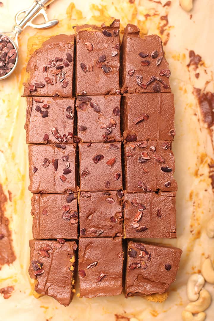 Chocolate Pumpkin Freezer Fudge