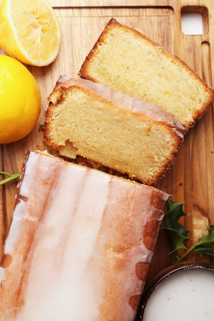 Vegan Pound Cake with Lemon Glaze