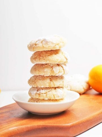 Stack of finished cookies