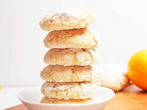 Ultra Chewy Lemon Crinkle Cookies My Darling Vegan This easy lemon cookie recipe is fun to make and so delicious! chewy lemon crinkle cookies