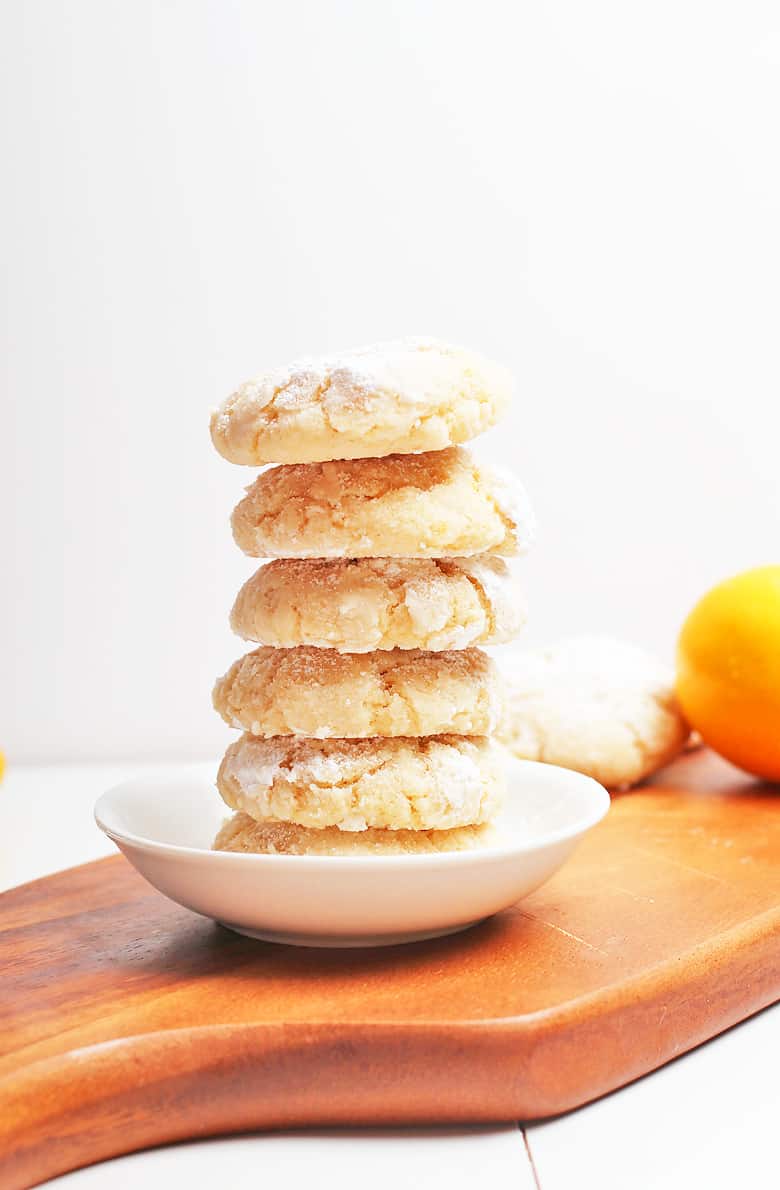 Stack of finished cookies