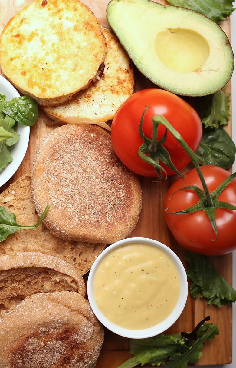 Ingredients for Tofu Benedict 