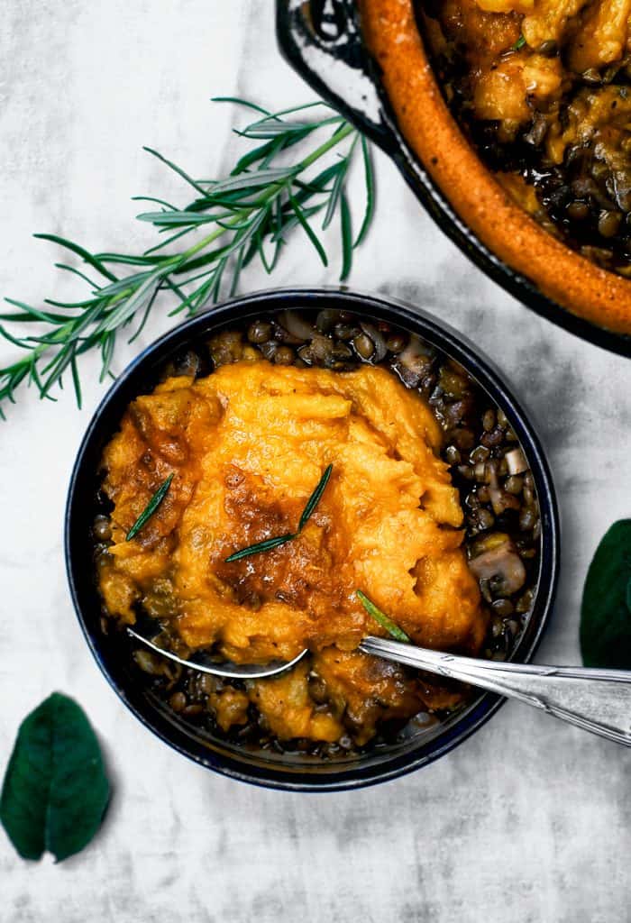 Pumpkin Mushroom Shepherds Pie