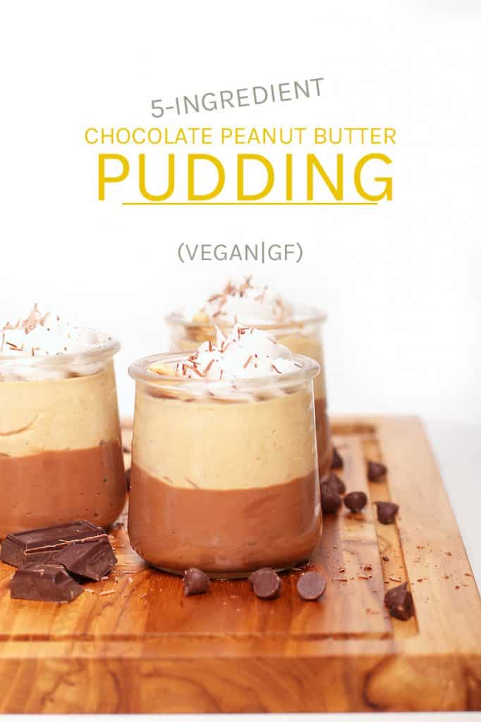 This Chocolate Peanut Butter Cup Pudding is so good; it’s like eating a Reese’s with a spoon. Bet yet, this vegan pudding is incredibly easy to make. Made with just 5 ingredients for a rich and decadent dessert.