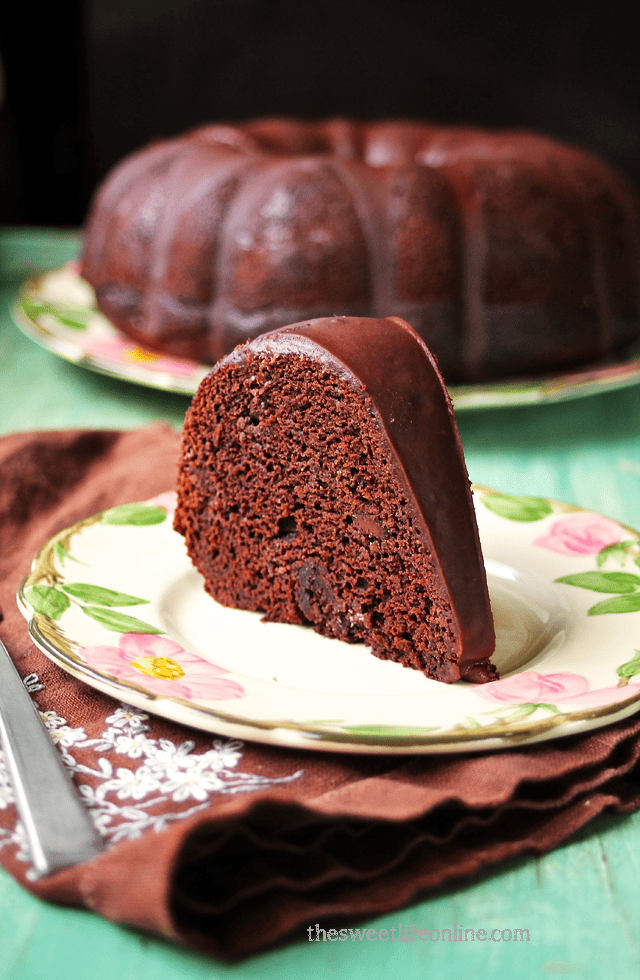 vegan triple chocolate bundt