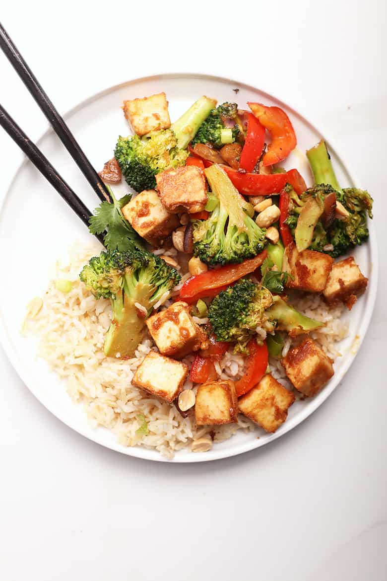 Vegetable Stir Fry over rice