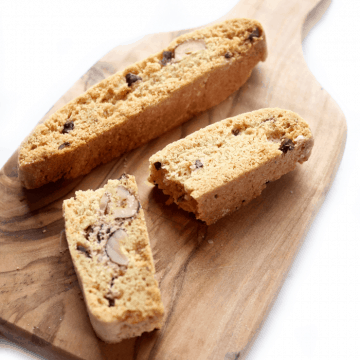 Hazelnut Chocolate Biscotti