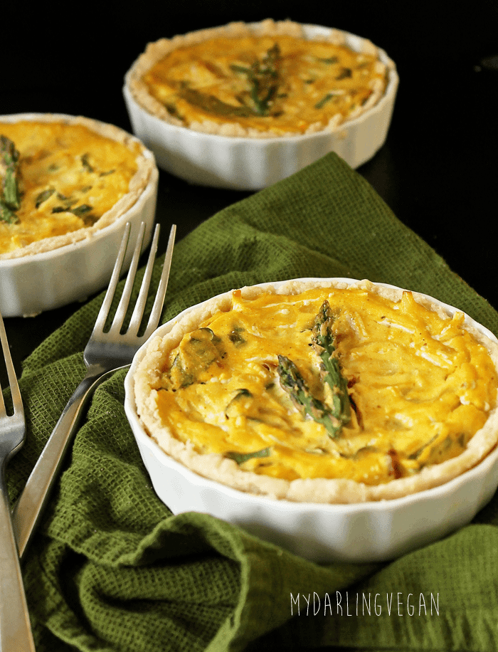 Vegan Asparagus Quiche
