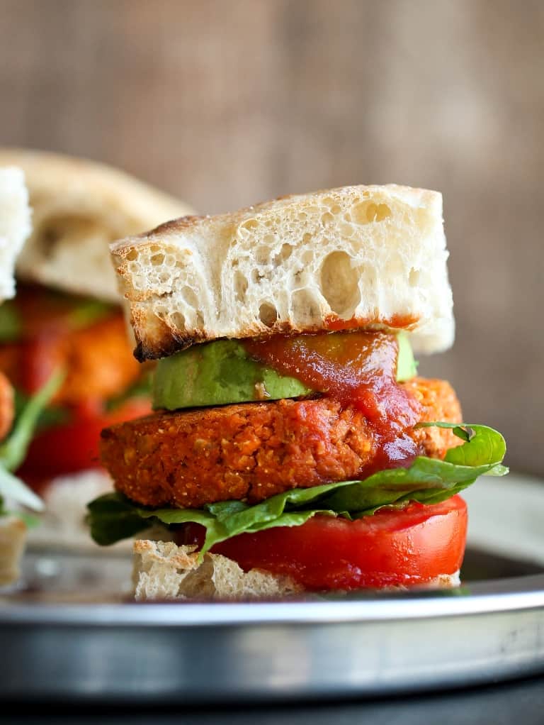 Smoky BBQ Chickpea Burger
