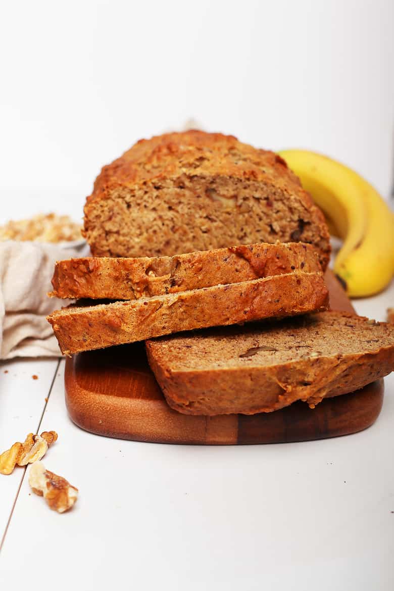 Finished bread cut into slices