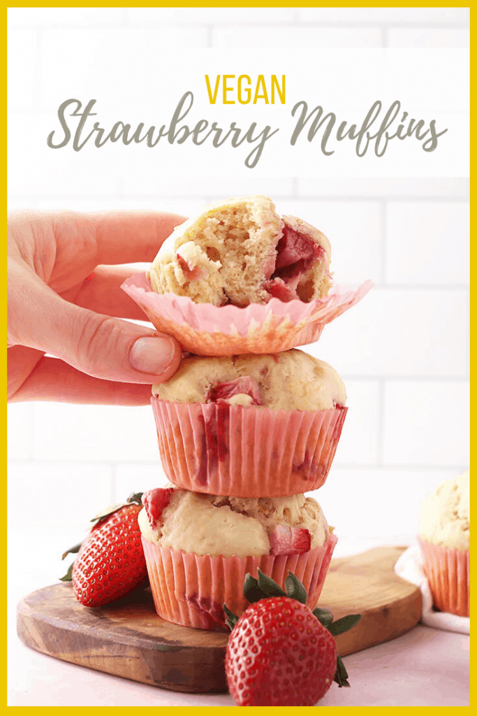 Wake up to something special. These vegan strawberry muffins are perfectly tender and moist for a fresh and seasonal breakfast pastry or daytime snack. Made with a hint of lemon to take these muffins to the next level. 