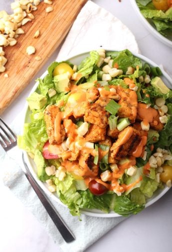 Blackened Tempeh Chipotle Salad