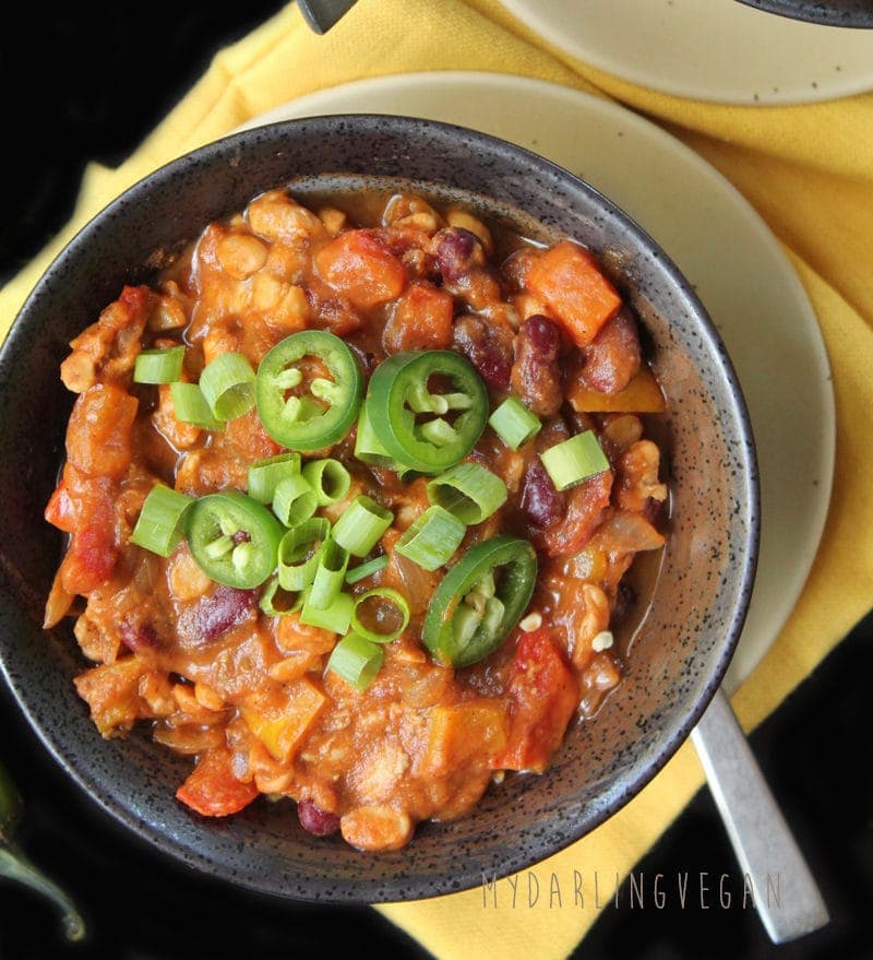 Pumpkin Tempeh Chili