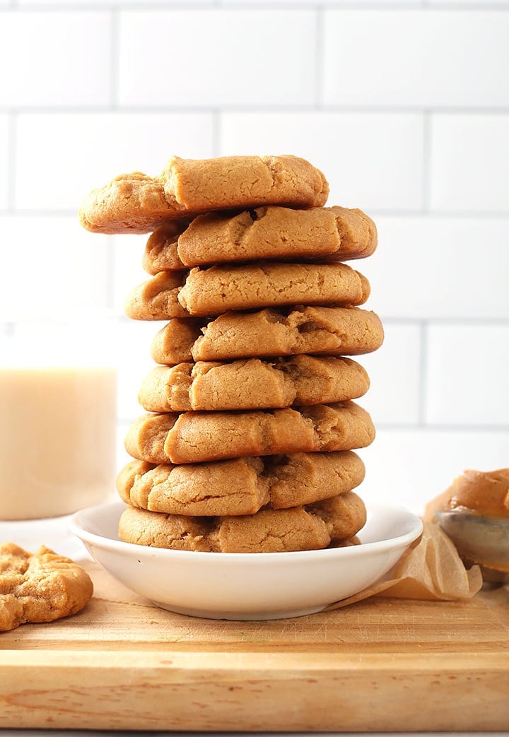 Stack of Peanut Butter Cookies