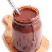 Vegan Chocolate Ganache in Mason jar