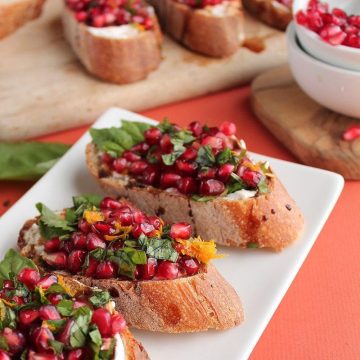 Pomegranate Bruschetta