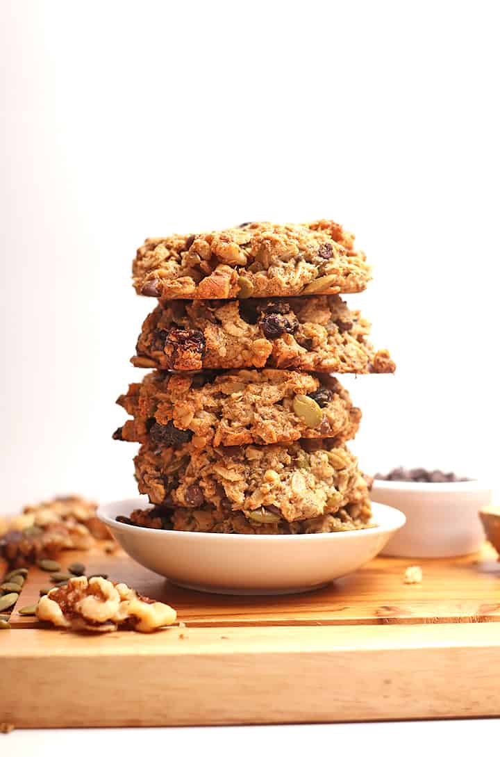 Stack of finished cookies