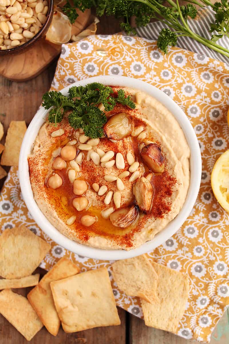 Roasted Garlic Hummus My Darling Vegan
