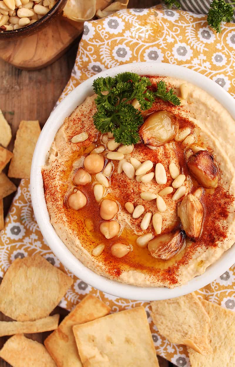 Roasted Garlic Hummus My Darling Vegan