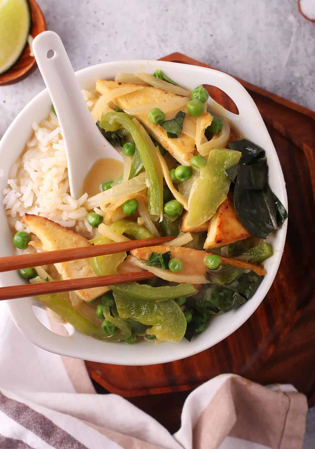 AMAZING Green Thai Curry with Tofu | My Darling Vegan