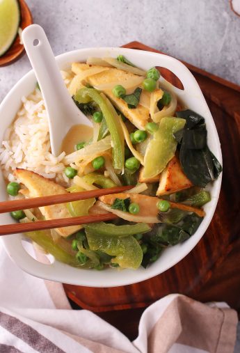 Vegan Thai Green Curry with Tofu