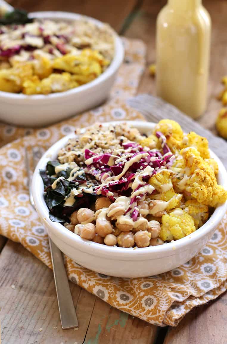 Roasted Cauliflower Quinoa Bowl