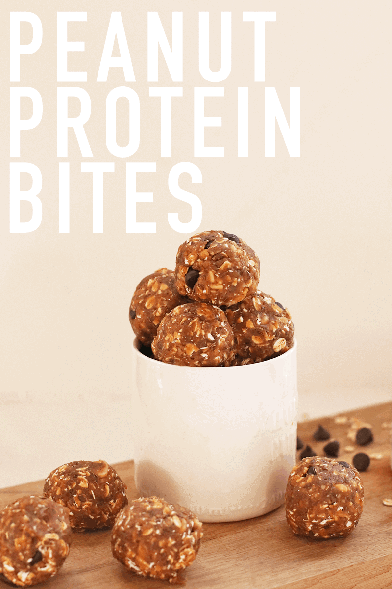 Get your snack fix on with these Peanut Butter Protein Balls filled with protein, superfoods, and flavor for a healthy, delicious pick-me-up snack. #vegan #peanuts #protein #snacks #healthy #glutenfree #mydarlingvegan