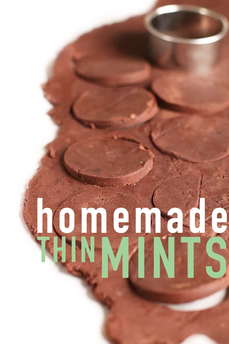 Homemade Thin Mints dough