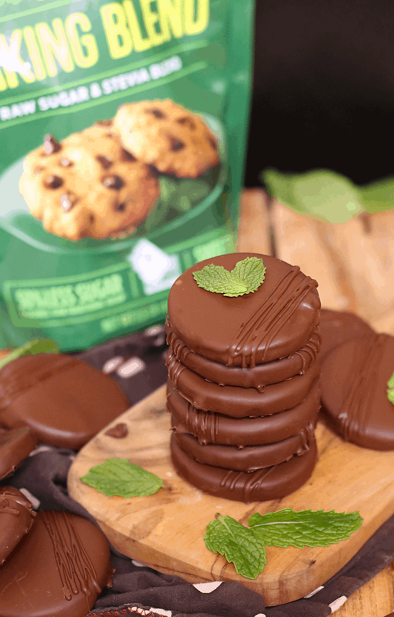 Stack of Homemade Thin Mints