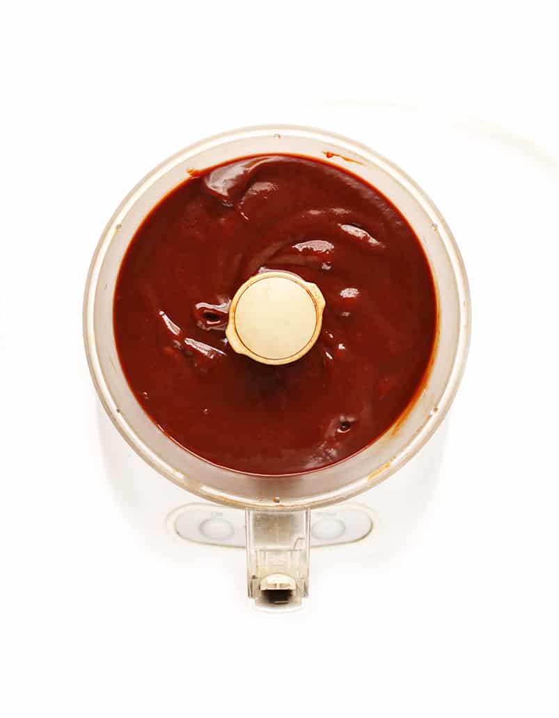 Homemade BBQ Sauce in food processor