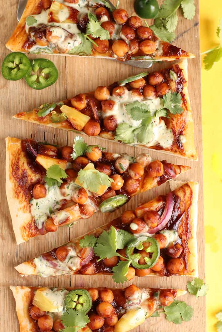 BBQ Chickpea Pizza