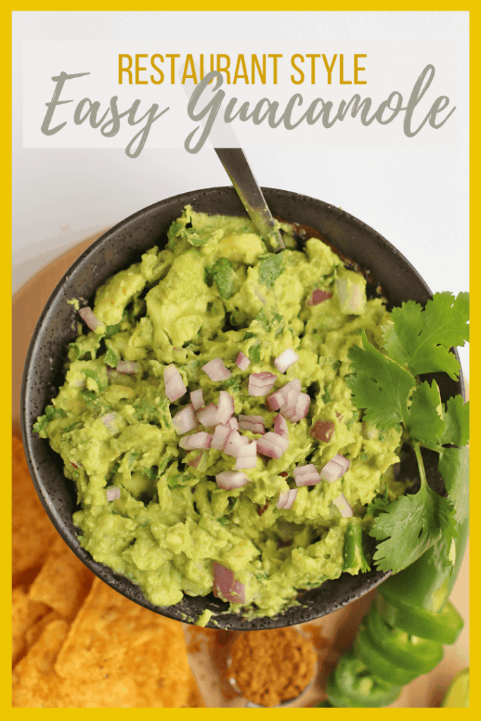 Get your avocado fix with this Easy Guacamole made with ripe avocados, fresh herbs and spices, and lots of flavors. Serve with chips for a delicious appetizer for your next party.