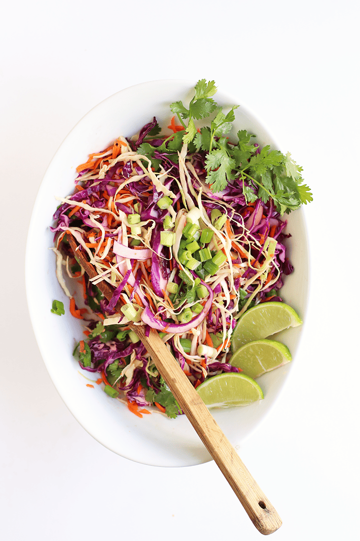Cilantro Lime Vegan Cabbage Salad My Darling Vegan