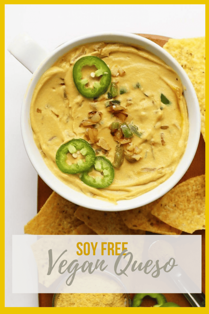 A delicious vegan queso dip made with sautéed cauliflower, raw cashews, and nutritional yeast. Serve with your favorite tortilla chips for a healthy vegan alternative.