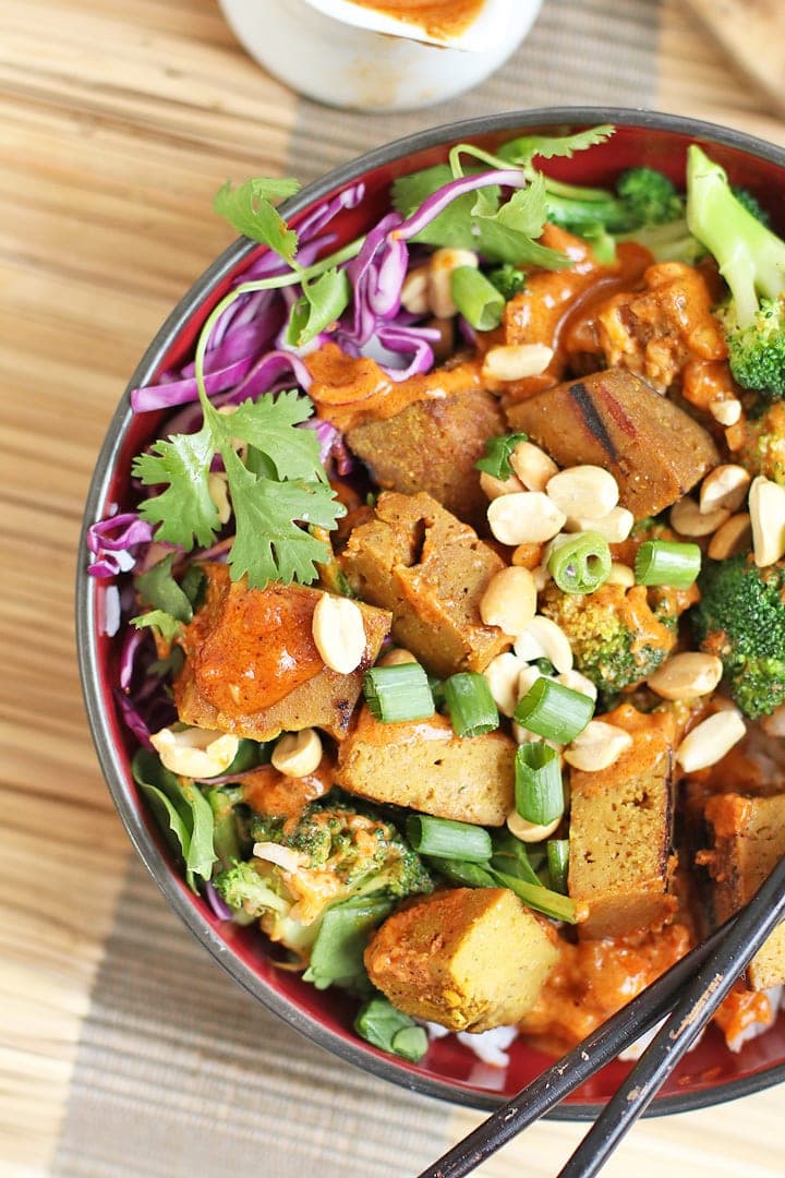 Vegan Satay Buddha Bowl + Instagram GIVEAWAY! My Darling Vegan
