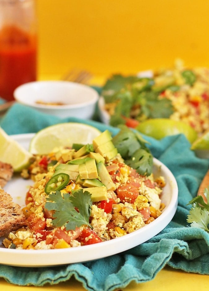 Mexican Tofu Scramble | My Darling Vegan