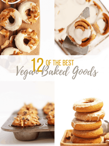 A round-up of the best autumnal vegan pastry recipes. With everything from doughnuts to muffins to cinnamon rolls, there is a vegan baked good for everyone.