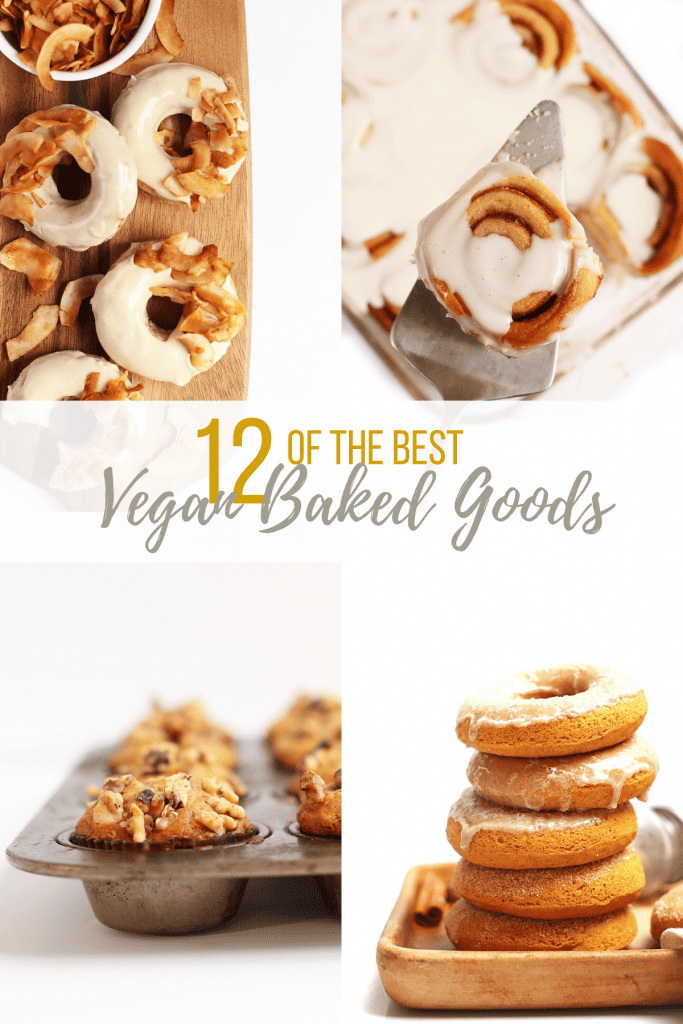 A round-up of the best autumnal vegan pastry recipes. With everything from doughnuts to muffins to cinnamon rolls, there is a vegan baked good for everyone.