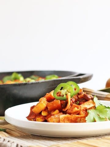 Vegan Skillet Enchiladas