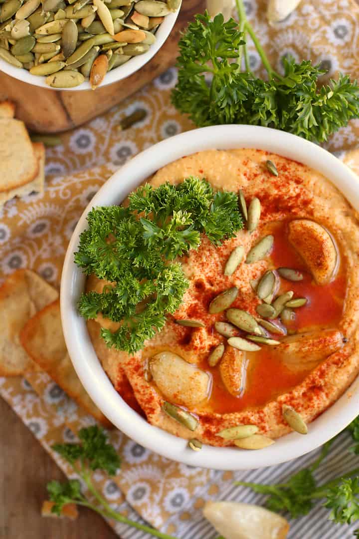 Homemade Pumpkin Hummus