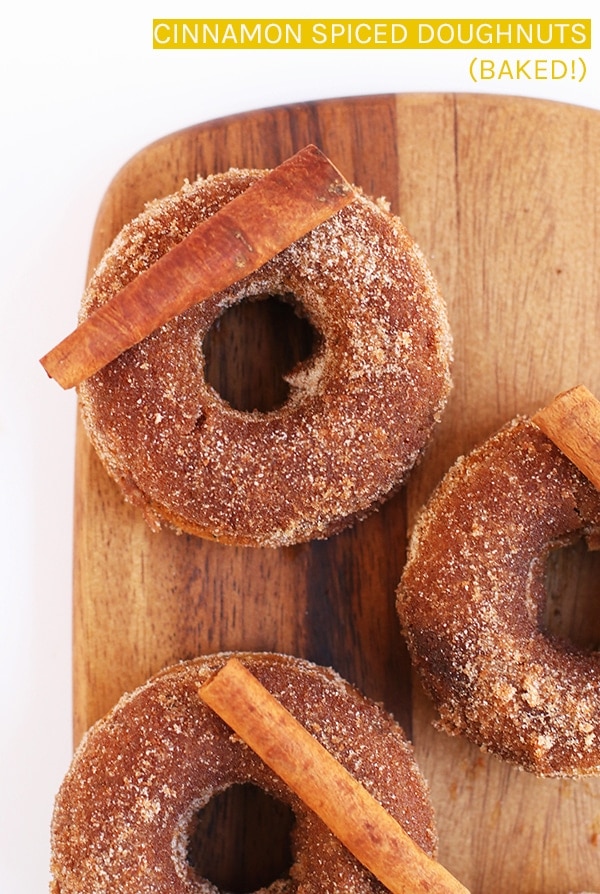 Start your morning with these delicious and tender vegan Cinnamon Doughnuts. Bursting with flavor to wake you up for the day. #vegan #doughnuts #vegandoughnuts #pastries #sponsored #fallrecipes #breakfast #recipes #mydarlingvegan
