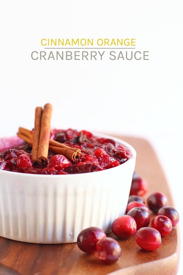 Cinnamon Orange Cranberry Sauce