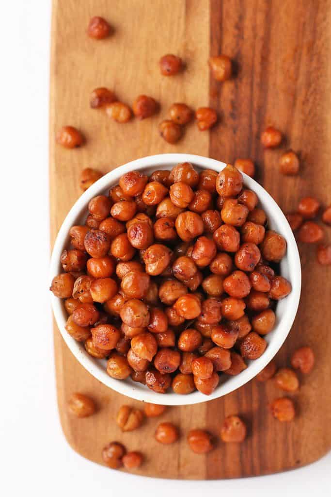 Bacon Flavored Roasted Chickpeas
