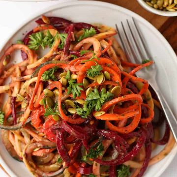 Spiralized Vegetable Salad