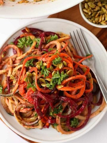 Spiralized Vegetable Salad