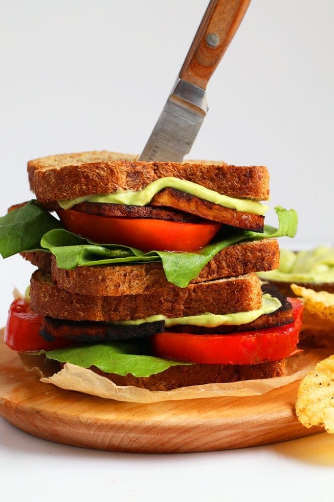 Vegan BLT sandwich
