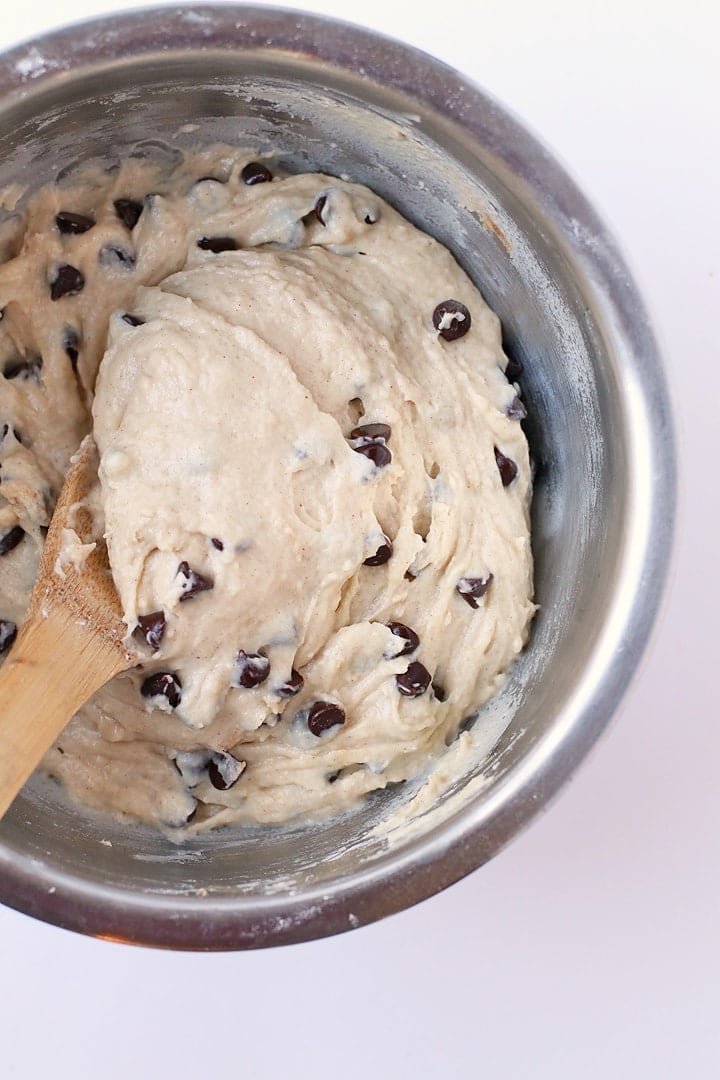 Vegan Chocolate Chip Muffin Batter